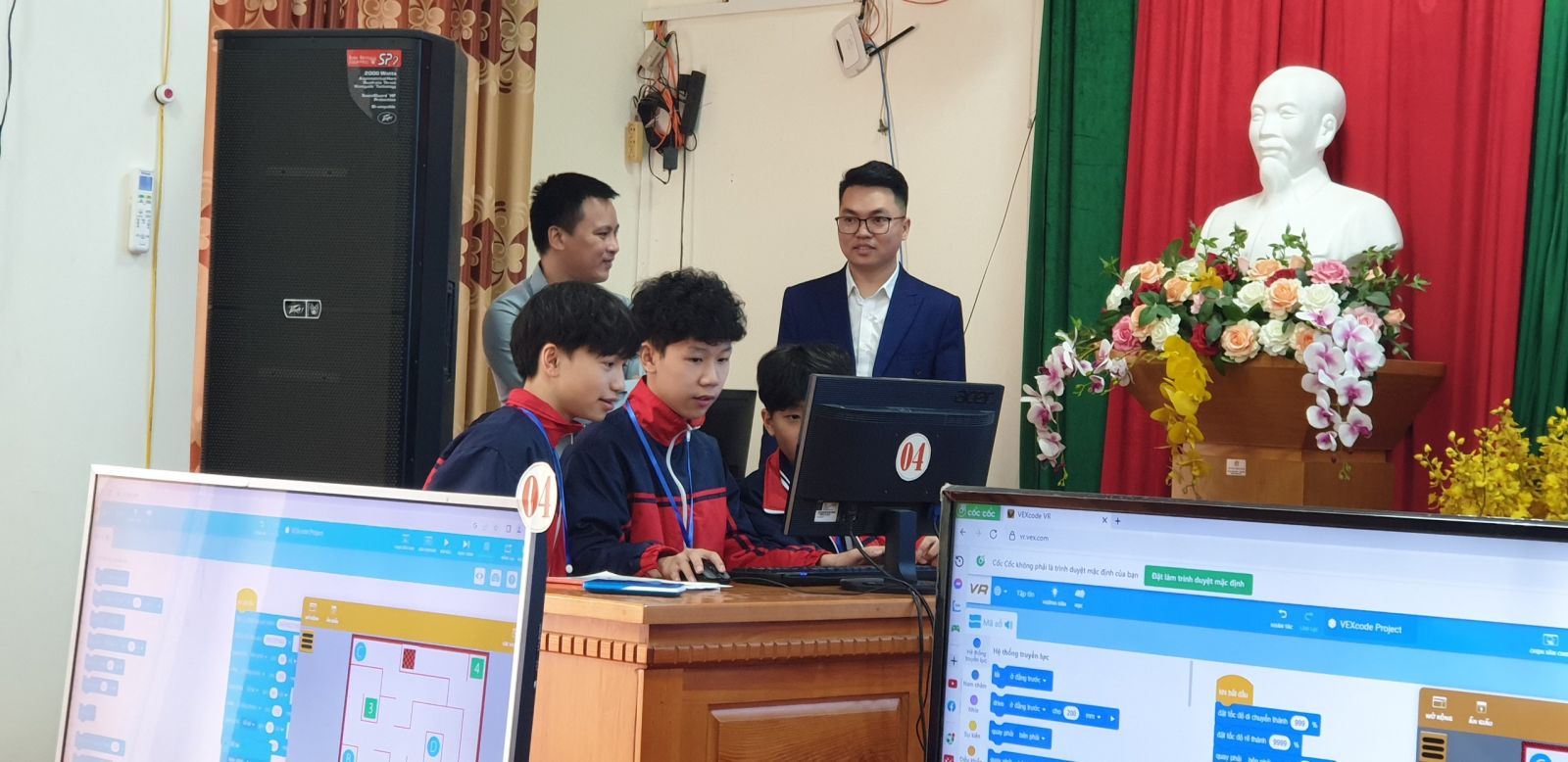 Trường THCS thị trấn Na Sầm tham gia cuộc thi điều khiển Robot ảo cấp huyện năm học 2022 - 2023
