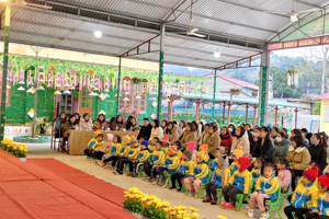 Trường Mầm non xã Bắc La tham gia sinh hoạt chuyên môn cụm số 4