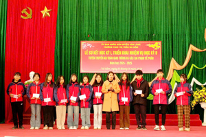 LỄ SƠ KẾT HỌC KỲ I, TRIỂN KHAI NHIỆM VỤ HỌC KỲ II TUYÊN TRUYỀN AN TOÀN GIAO THÔNG VÀ CÁC SAI PHẠM VỀ PHÁO NĂM HỌC 2024 – 2025